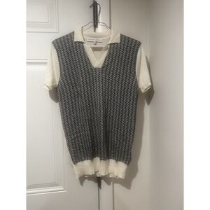 Orlebar Brown Horton X Carmel Knitted‎ Resort Polo Navy Cloud Men's Size XS